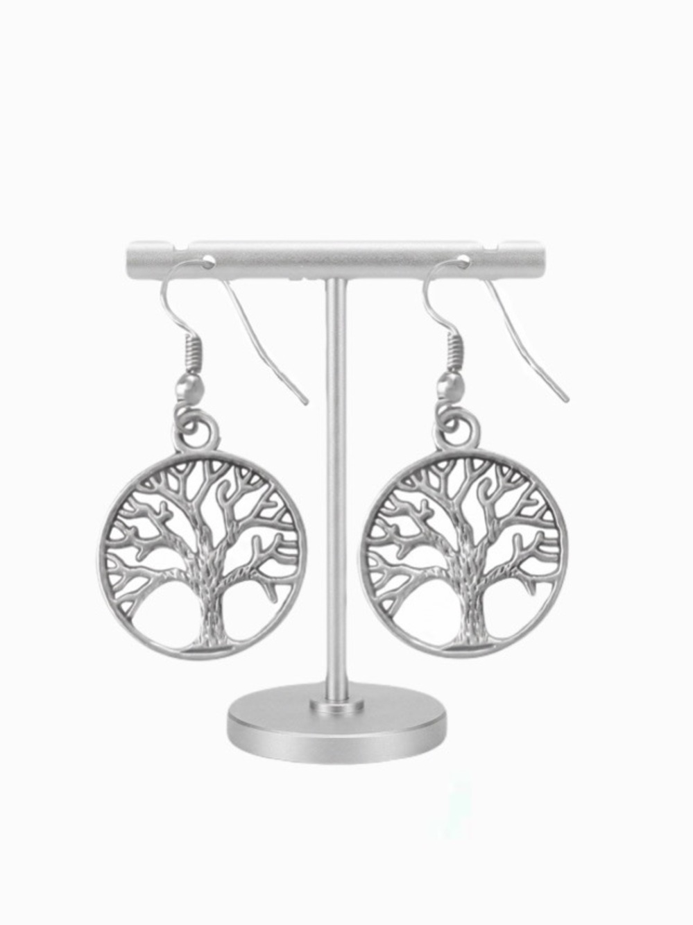 New Woman’s 925 Sterling Silver Tree Of Life Boho Handmade Drop Dangle Earrings - Picture 1 of 16